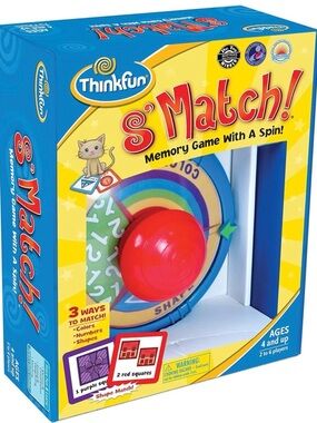 Think! S' Match! Memory Game - Red, Blue, Yellow, Green